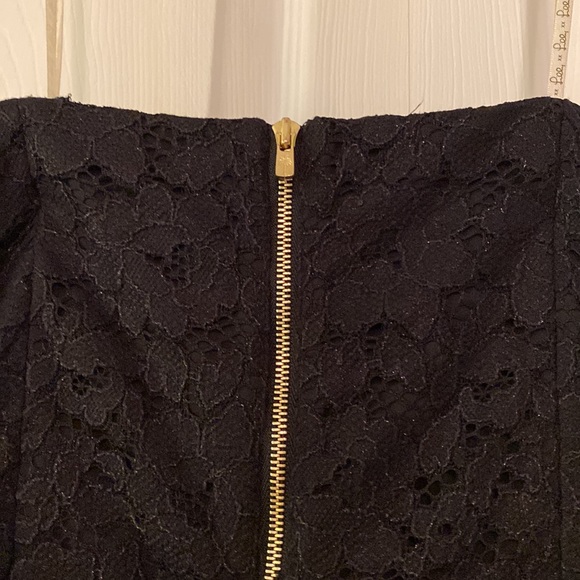 Lilly Pulitzer Black Lace Strapless Marielle Dress in Excellent Condition Size 2 - Picture 10 of 12